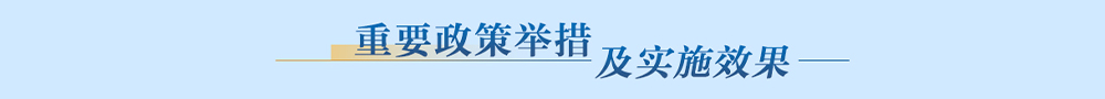 重要政策舉措及實話效果